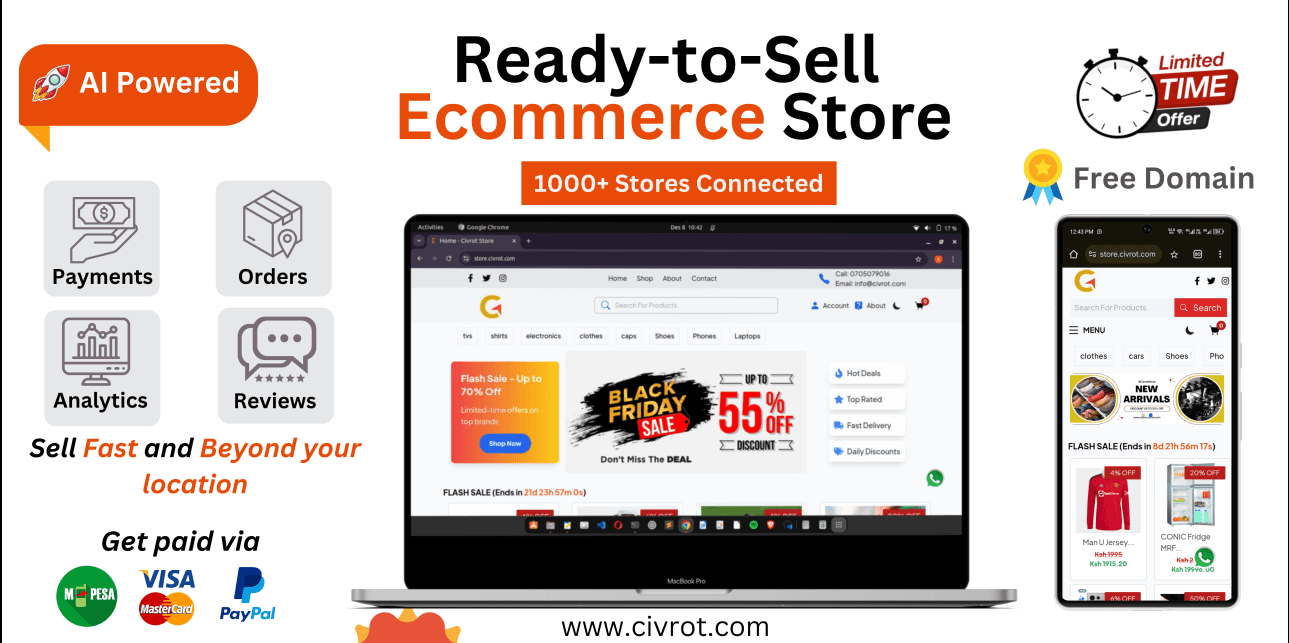 All in one E-commerce Website